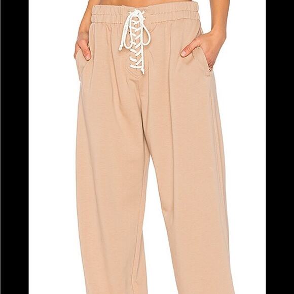 NWT Fenty x Puma Front Lace Sweatpants Vanilla Ice S - Picture 1 of 5